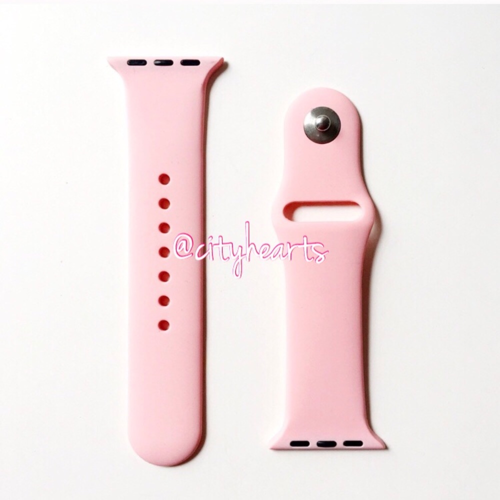 NEW Blush Pink Apple Watch Sport Band - Picture 2 of 5